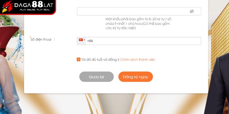 Điều kiện cơ bản tân thủ cần có khi đăng ký nhà cái DAGA88
