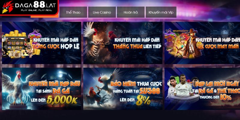 Khuyến mãi nạp đầu tại sảnh đá gà thưởng đến 5,000K
